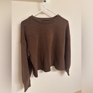 Madewell Brown Mock Neck Sweater